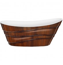 Акриловая ванна 170x74,5 см Lagard Alya Brown Wood lgd-alya-bw