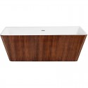 Акриловая ванна 168x80 см Lagard Vela Brown Wood lgd-vla-bw