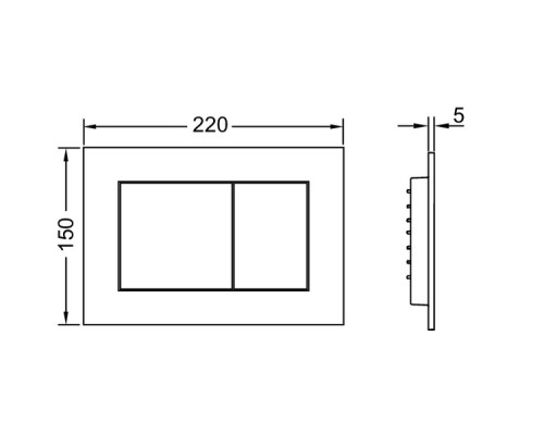 Комплект подвесной унитаз Jacob Delafon Struktura EDF102-00 + E70025-00 + система инсталляции Tece 9400412