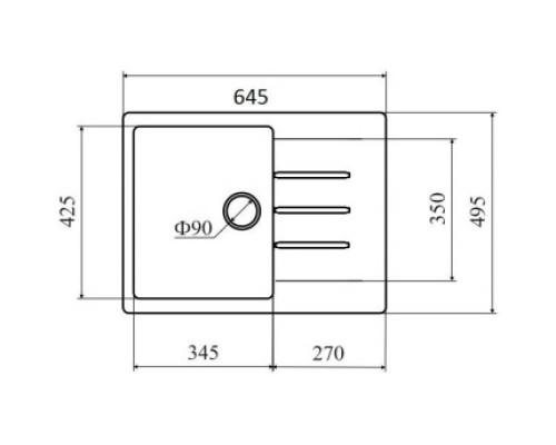 Кухонная мойка SCANDIC Lava L1.SCA