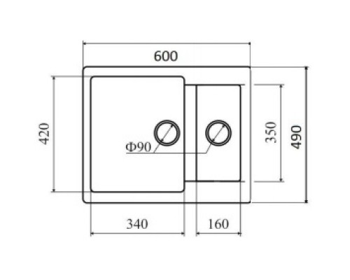 Кухонная мойка SCANDIC Lava D1.SCA