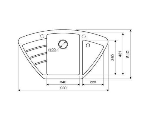 Кухонная мойка SCANDIC Lava A2.SCA