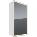 Зеркальный шкаф 50x80 см белый глянец R Lemark Element LM50ZS-E