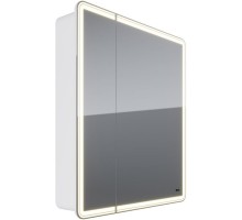 Зеркальный шкаф 70x80 см белый глянец Lemark Element LM70ZS-E