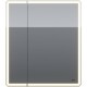 Зеркальный шкаф 70x80 см белый глянец Lemark Element LM70ZS-E