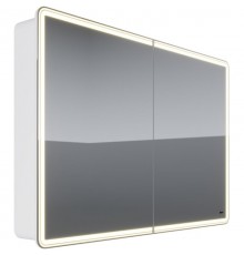 Зеркальный шкаф 120x80 см белый глянец Lemark Element LM120ZS-E