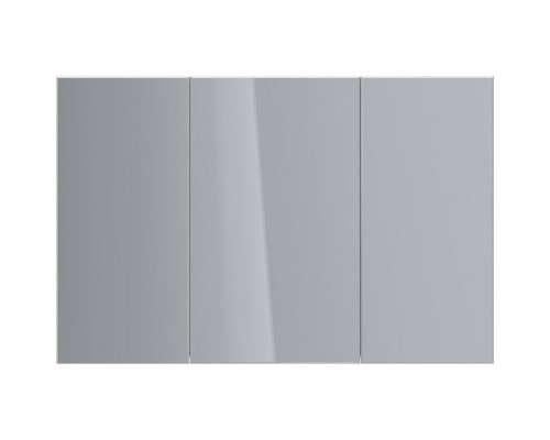 Зеркальный шкаф 120x79 см белый глянец Lemark Universal LM120ZS-U