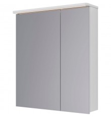 Зеркальный шкаф 70x80 см белый глянец Lemark Zenon LM70ZS-Z