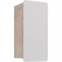 Шкаф одностворчатый 35x68 см белый глянец/дуб кантри L/R Lemark Olivia LM08OL35PL
