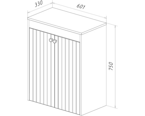 Тумба белый глянец 60,1 см с бельевой корзиной Lemark Romance LM07R35N-SH