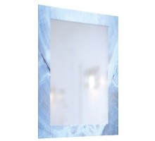 Зеркало 60x80 см голубой мрамор Marka One Glass У73245