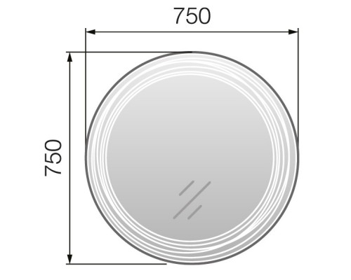 Зеркало 75x75 см Marka One Belle Light У26304