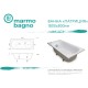 Ванна из литого мрамора 180x80 см Marmo Bagno Патриция MB-PA180-80