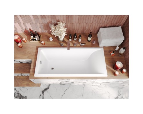 Ванна из литого мрамора 180x80 см Marmo Bagno Алесса New MB-ALN180-80