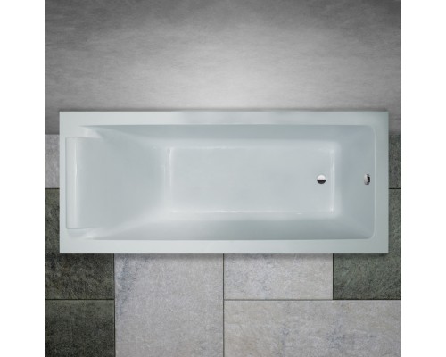 Ванна из литого мрамора 180x80 см Marmo Bagno Ницца с подголовником MB-NP180-80