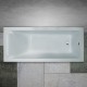 Ванна из литого мрамора 180x80 см Marmo Bagno Ницца с подголовником MB-NP180-80