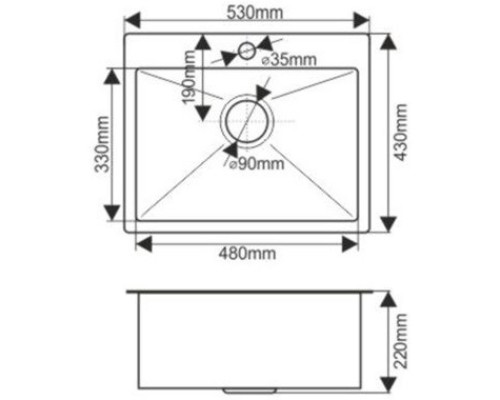 Кухонная мойка Melana ProfLine 3,0/220 D5343HG золото