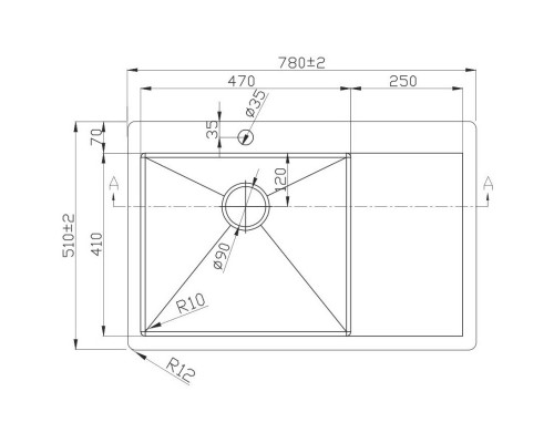 Кухонная мойка Melana ProfLine 3,0/220 D7851HB-L графит