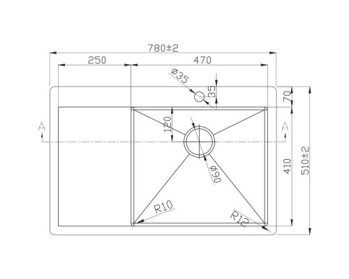 Кухонная мойка Melana ProfLine 3,0/220 D7851HG-R золото