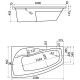 Акриловая ванна 160x95 см L Santek Майорка XL 1.WH11.1.991