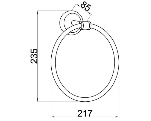Кольцо для полотенец Boheme Palazzo 10105