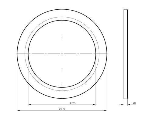 Зеркало 87x87 см бронза Migliore 26530