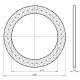 Зеркало 80x80 см серебро Migliore 30583