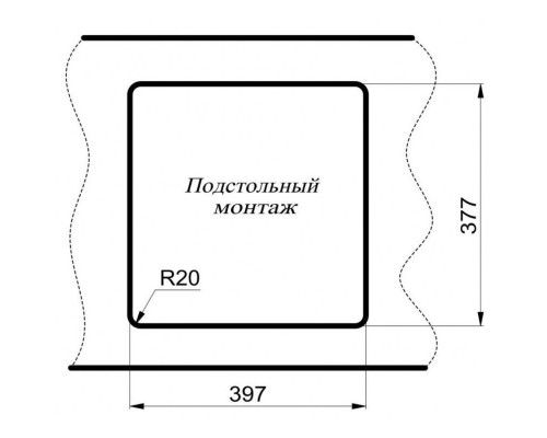 Кухонная мойка Milacio Leon 45 черный MC.77091