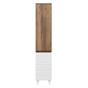 Шкаф - пенал Brevita Dakota - 35 универсальный правый (белый)