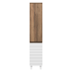 Шкаф - пенал Brevita Dakota - 35 универсальный правый (белый)