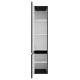 Шкаф - пенал Brevita Enfida - 35 универсальный левый (черный)