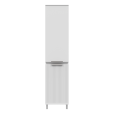 Шкаф - пенал Brevita Enfida - 40 с бельевой корзиной универсальный левый (белый)