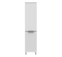 Шкаф - пенал Brevita Enfida - 40 с бельевой корзиной универсальный левый (белый)