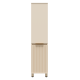 Шкаф - пенал Brevita Enfida - 40 с бельевой корзиной универсальный левый (бежевый)