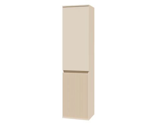 Шкаф - пенал Brevita Enfida - 40 с бельевой корзиной универсальный левый (бежевый)