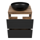 Тумба под раковину Brevita Dakota - 60 (черная)