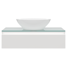 Тумба под раковину Misty Скай - 100 с подсветкой подвесная