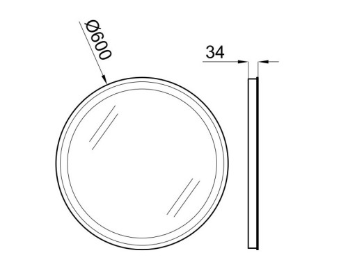 Зеркало 60x60 см Noken Forma N850000972