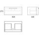 Тумба с раковиной белый глянец 85 см OWL 1975 Ragnar SETOW02.01.00/OWLB19-17085