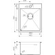 Кухонная мойка нержавеющая сталь Omoikiri Akisame 41-IN 4973056