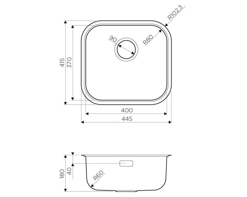 Кухонная мойка Omoikiri Omi 44-AB латунь 4993190