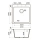 Кухонная мойка Tetogranit Omoikiri Bosen 47-BE ваниль 4993587