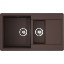 Кухонная мойка Artgranit Omoikiri Daisen 86-2-DC темный шоколад 4993476