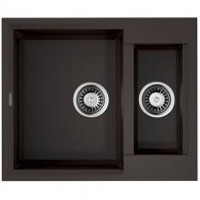 Кухонная мойка Tetogranit Omoikiri Sakaime 60-2-DC темный шоколад 4993912