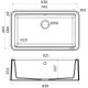 Кухонная мойка Tetogranit Omoikiri Tarento 83-BL черный  4993178