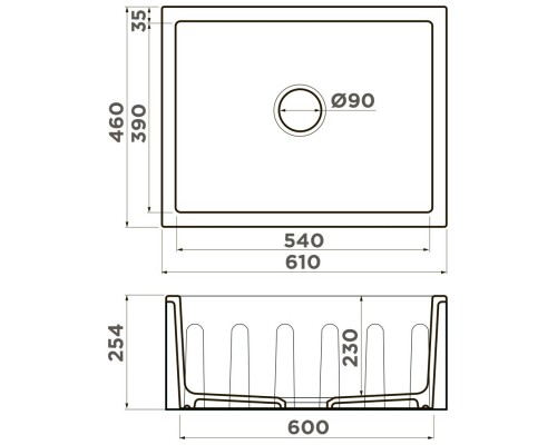 Кухонная мойка Natceramic Omoikiri Mikura 61-CC cappuccino coffee 4997073