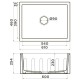 Кухонная мойка Natceramic Omoikiri Mikura 61-TO Matt toscana 4911258