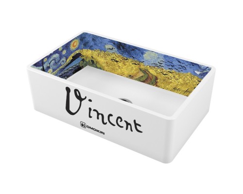 Кухонная мойка Natceramic Omoikiri Mikura 76-Vangogh white 4993024