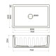 Кухонная мойка Natceramic Omoikiri Mikura 76-Tokio 2 white 4993173