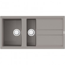 Кухонная мойка Artceramic Omoikiri Kitagawa 100-2-GR ленинградский серый 4993804